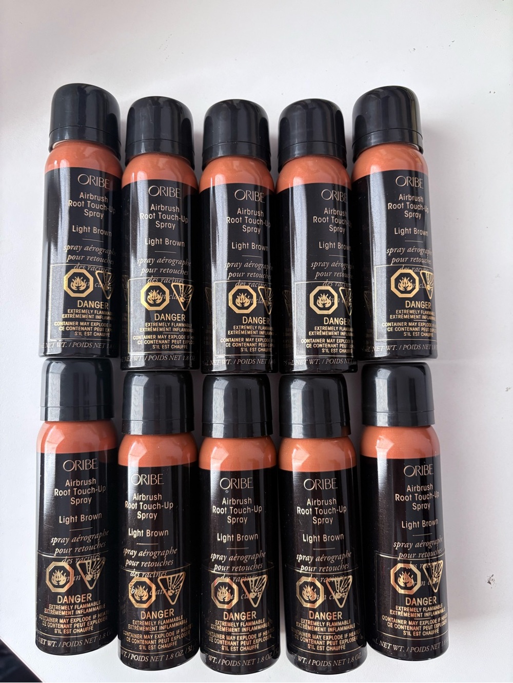 Oribe Light Brown Root Touch-Up Airbrush Spray - Set of 10